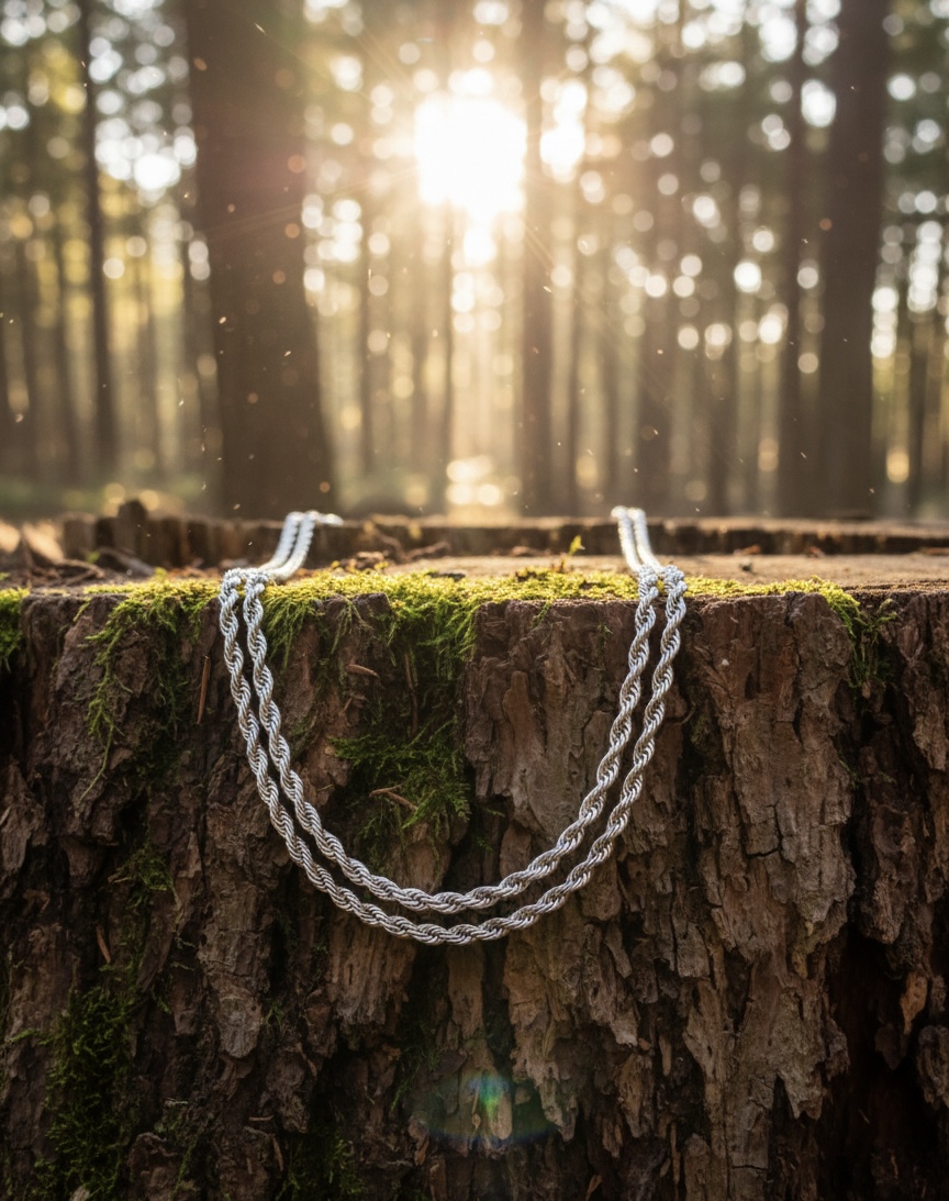 Burgu Çelik Kolye Zinciri