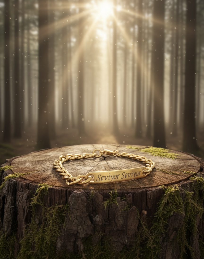 Seviyor Seviyor Çelik Bileklik Gold